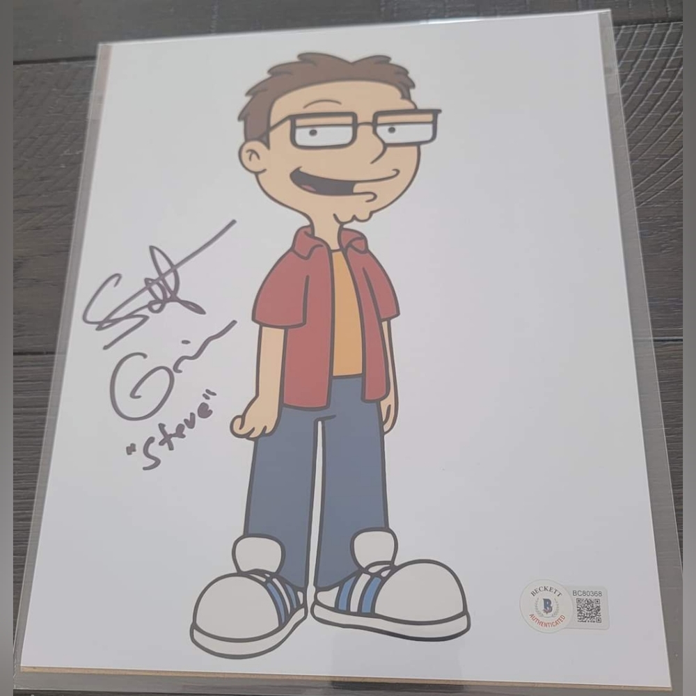 American Dad Steve 8x10 photo signed by Scott Grimes.